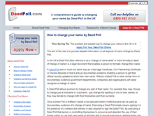 Tablet Screenshot of deedpoll.com