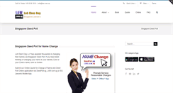 Desktop Screenshot of deedpoll.sg
