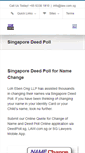 Mobile Screenshot of deedpoll.sg