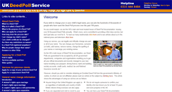 Desktop Screenshot of deedpoll.org.uk